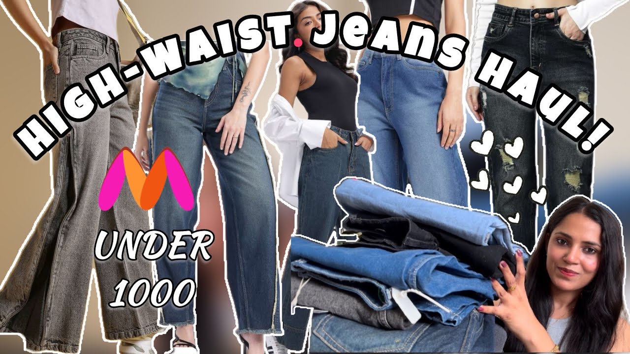 Must-Have MYNTRA Jeans! High-Waist, Trendy& Under Rs.1000 😍 Try On Haul // Shalini Bells