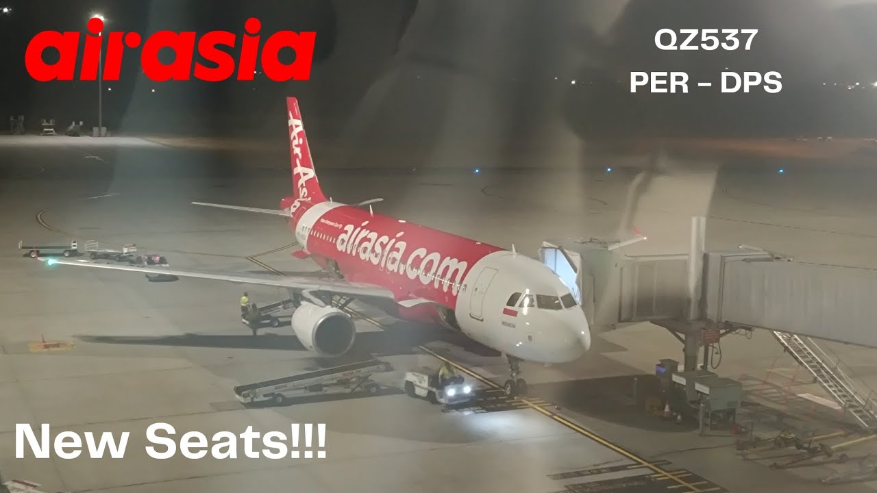 AirAsia QZ537 Airbus A320 Review Perth (PER) to Denpasar Bali (DPS)
