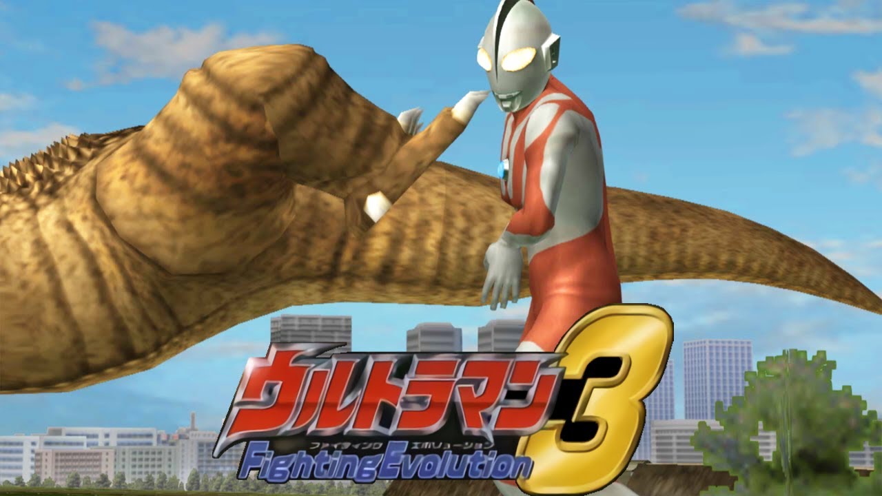 [PS2] Ultraman Fighting Evolution 3 - Ultraman vs Gomora (1080p 60FPS)