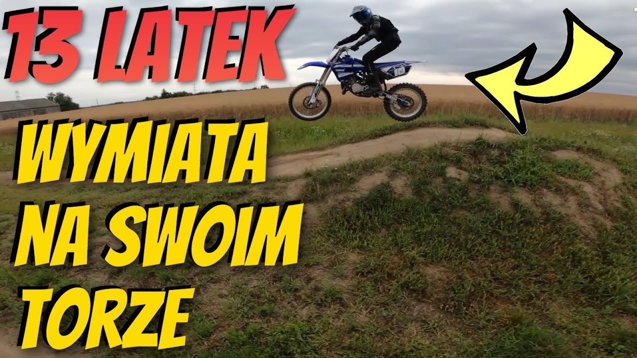 13 Latek wymiata na swoim torze na yamaha yz 85
