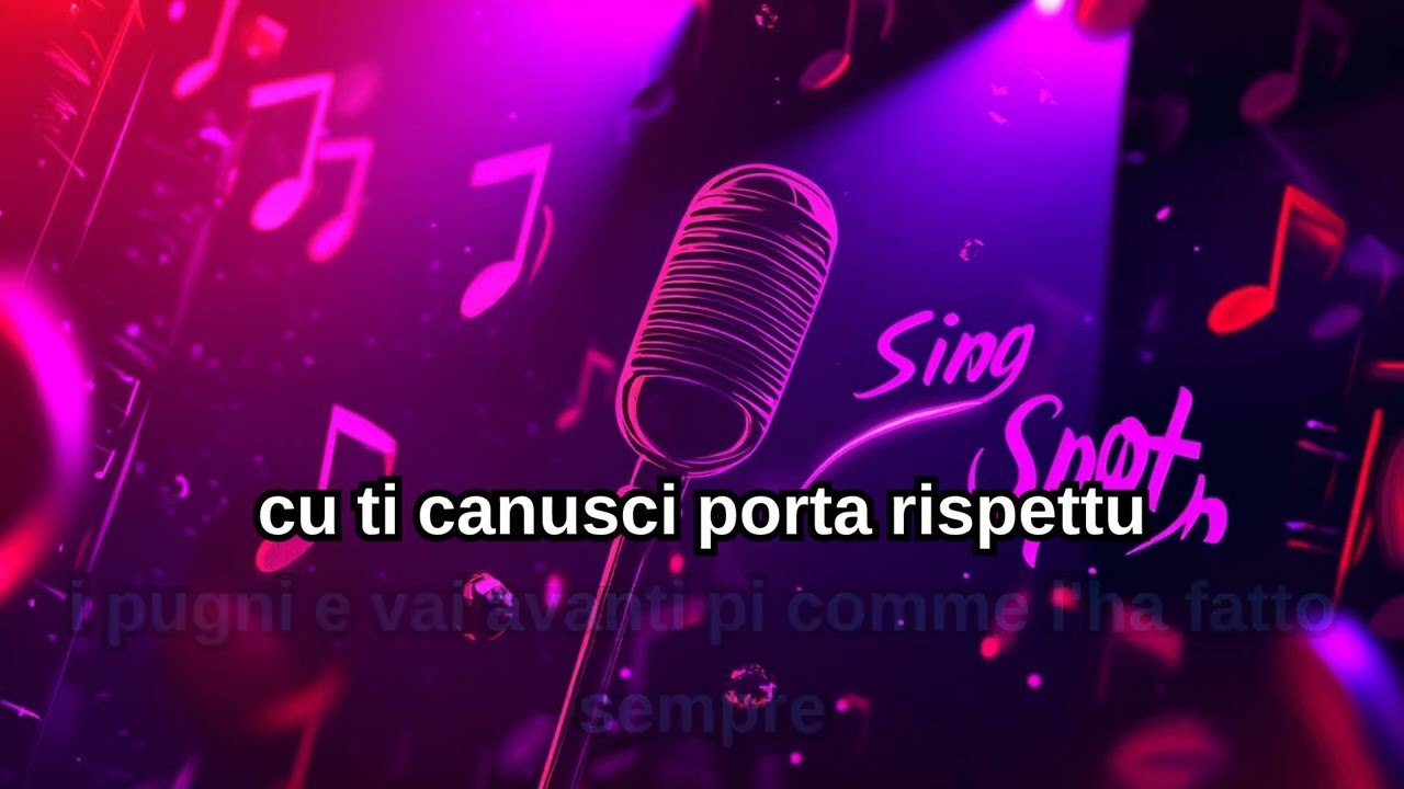 sabrina E a vita è fatta accussi karaoke siciliano