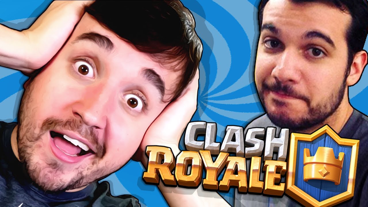 O LEON NÃO SABE JOGAR CLASH ROYALE!!! (Nem o Pedro) - Clash Royale Coop em dupla com Leon e Pedro