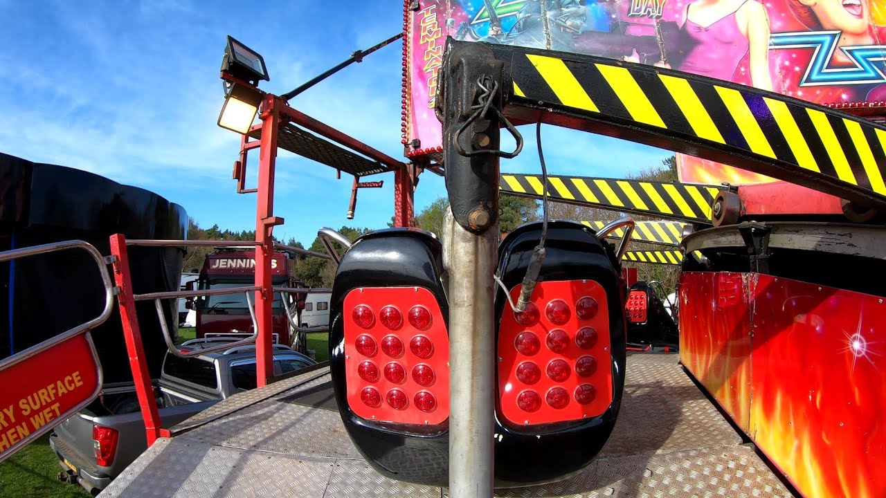Terminator 3 Matterhorn | On Ride | William Cole & Son Funfair Bournemouth April 2025 