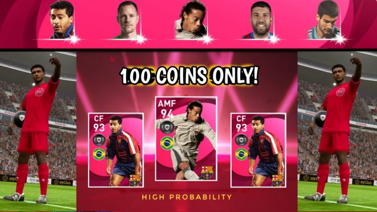 Ronaldinho G. + Romário trick in Iconic Moment FC Barcelona || Pes 2021 mobile