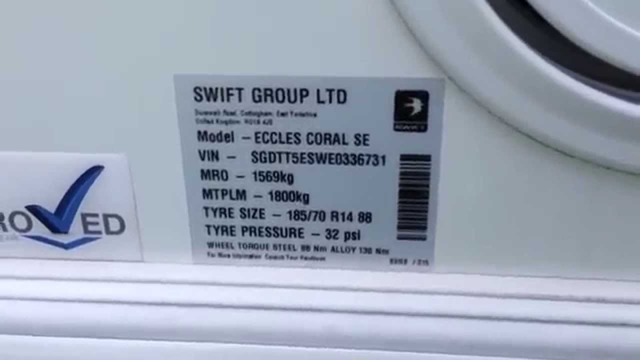 How to locate your caravan's VIN number