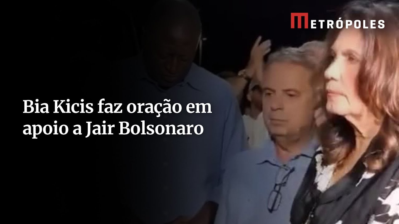 Bia Kicis faz ora&ccedil;&atilde;o em apoio a Jair Bolsonaro 