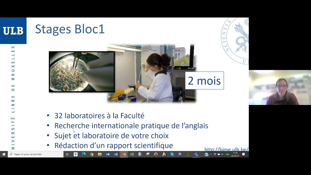 Présentation des Masters en Sciences biomédicales - SIMA 2021