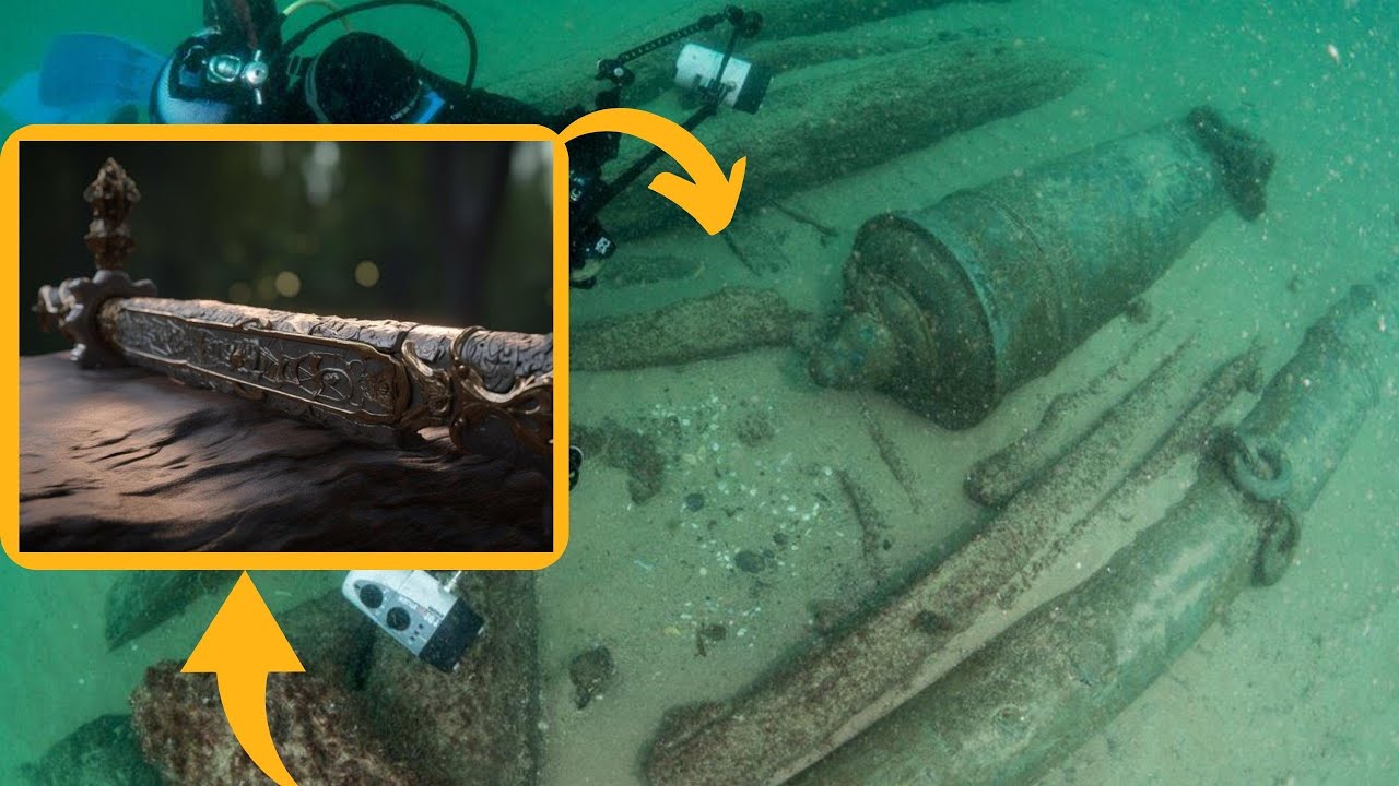 Ancient Sword Emerges After 1000 Years Beneath Lake Waters | Incredible Underwater Discovery