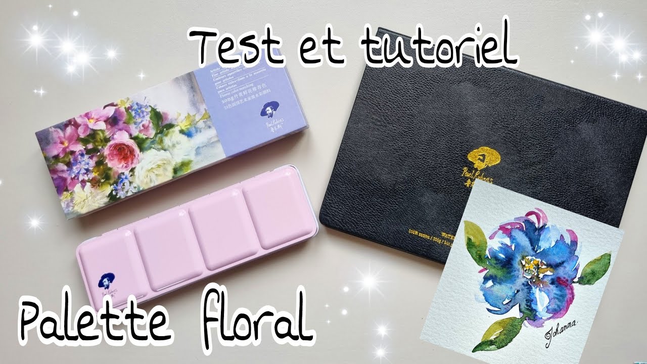 Palette Paul Rubens floral et tutoriel fleurs 🌸
