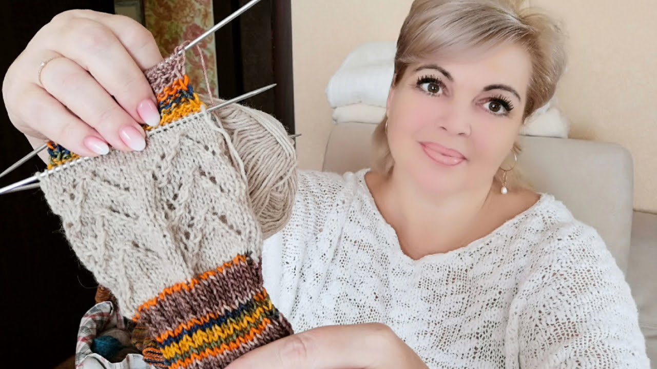 ВЯЗАНИЕ🧶  Мужская Шапка/ Носки🧦/ Крутая ВСТРЕЧА😊 #Татьянакильмяшкина #радиотаня