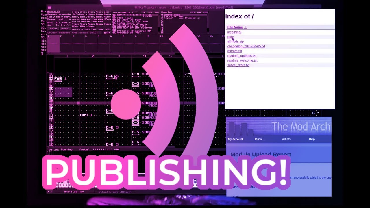 it's time...to publish a mod to the moduleverse! #milkytrackerX