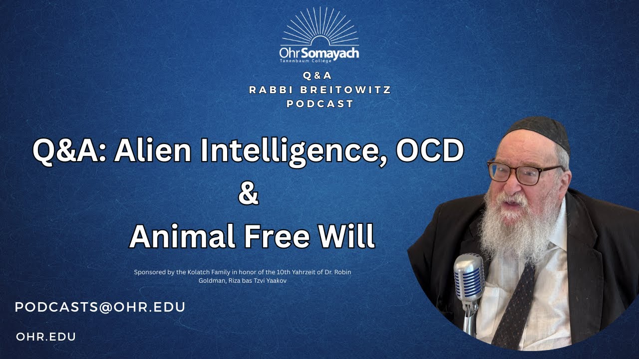 Q&A: Alien Intelligence, OCD & Animal Free Will | HaRav Yitzchak Breitowitz