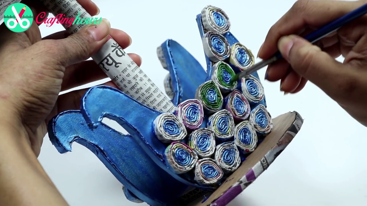 How to Make an Amazing Showpiece with Old Newspaper | DIY Home Decor