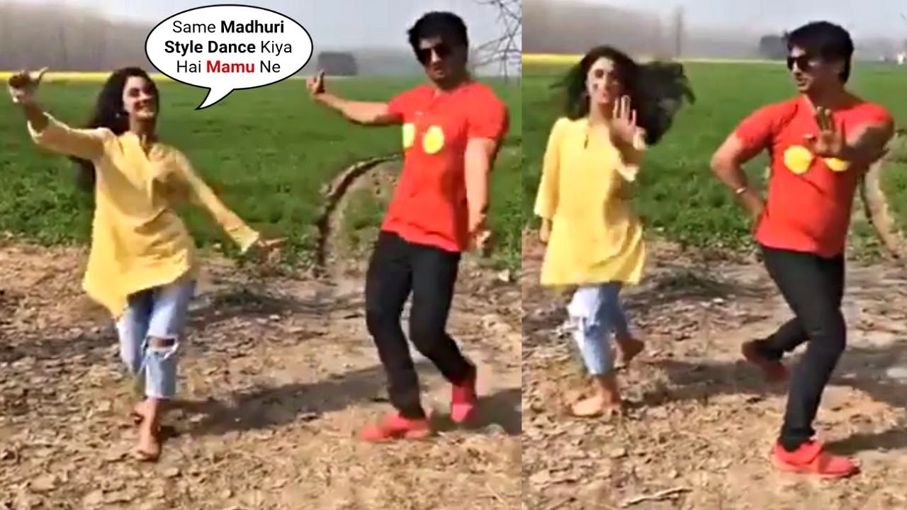 Sushant Singh Rajput Madhuri Dixit Dance With Niece Mallika Singh In Farm On Chane Ke Khet Mein Song