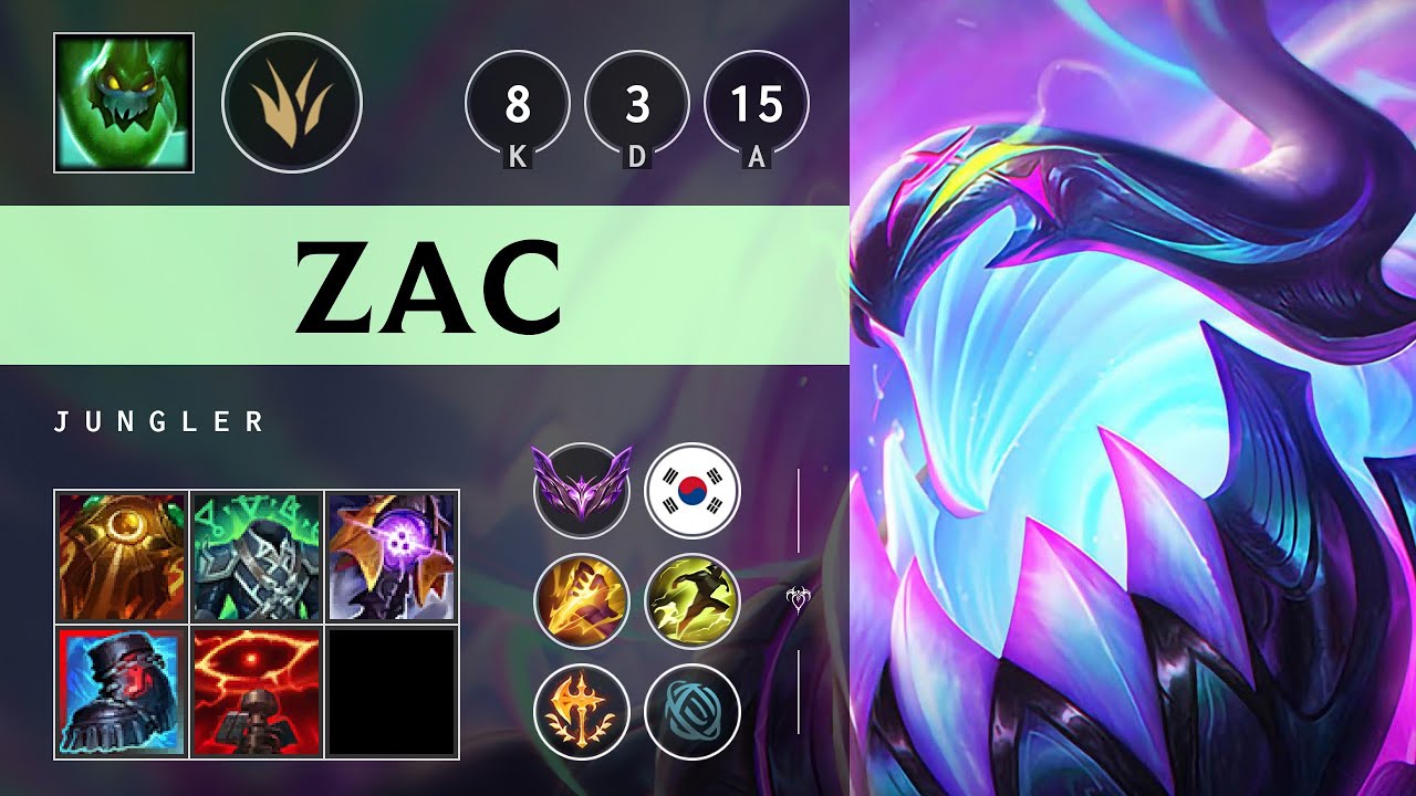 Zac Jungle vs Trundle - KR Master Patch 25.17