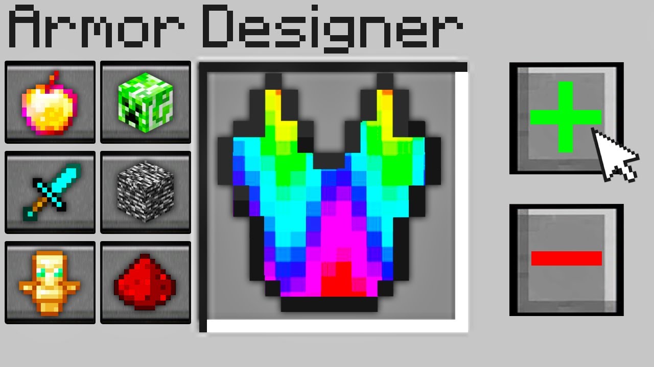 Minecraft Bedwars but you can design your own armor...