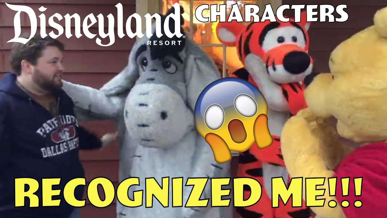 Disneyland Characters Recognized Me!