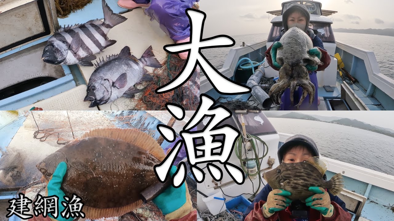 ［ 驚きの大漁］建網で石鯛やカワハギなど多彩な魚種GET!!