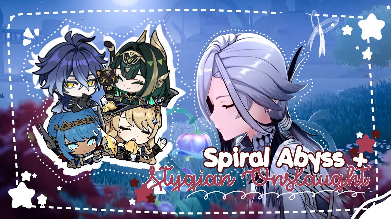 do the abyss + stygian with me 𐙚🧸ྀི | cozy genshin impact gameplay