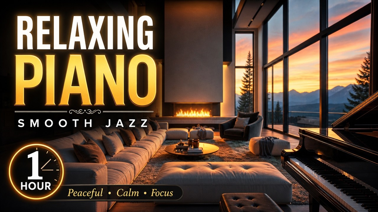 🎹 Piano Music Instrumental- Skyline Smooth Jazz | Background Music for relax 🎶