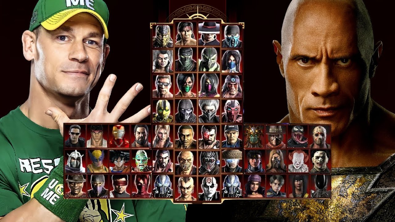 Mortal Kombat 9 - JOHN CENA & THE ROCK MOD - Expert Tag Ladder - Gameplay @(1080p) - 60ᶠᵖˢ ✔