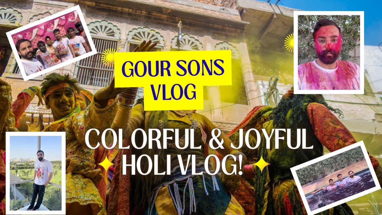Holi celebration party // @Gour sons vlog 