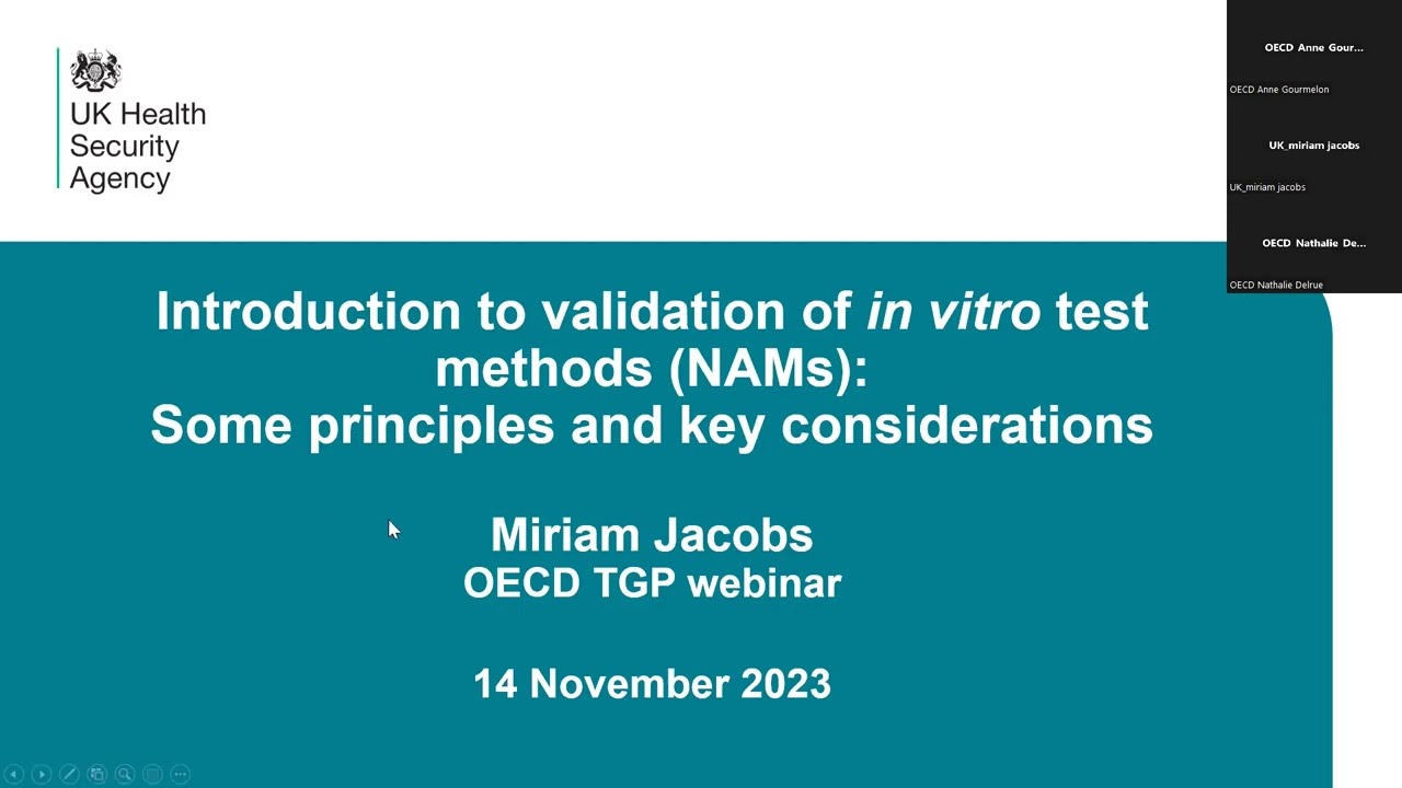 OECD Webinar | Training and orientation on validation of methods at the OECD