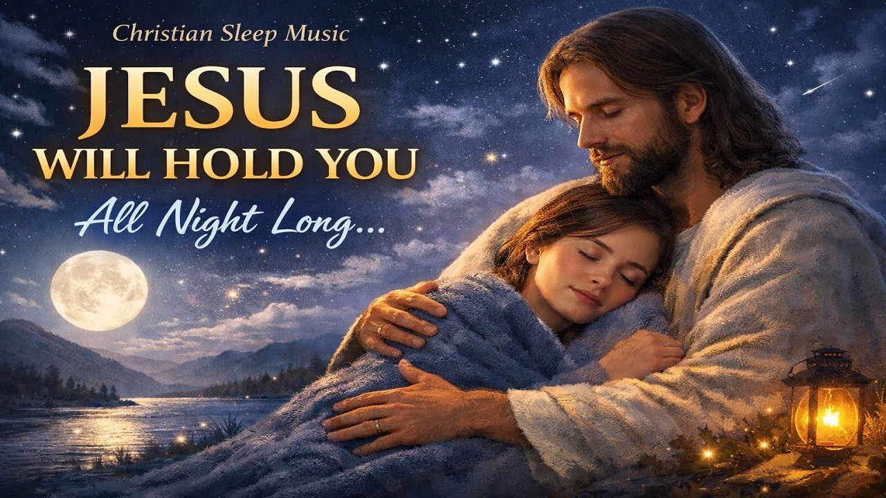 Jesus Will Hold You All Night Long | Peaceful Christian Sleep Music