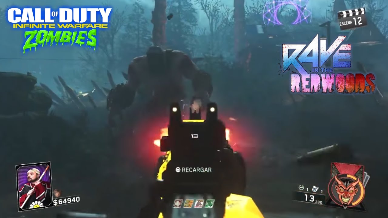 RAVE IN THE REDWOODS EASTER EGG SOLO CON KEVIN SMITH COMPLETADO | INFINITE WARFARE ZOMBIES