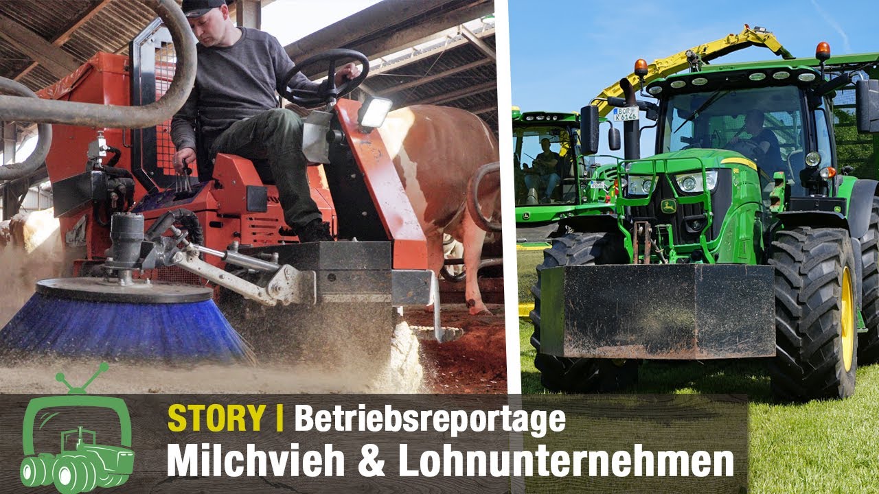 Kortbuss Agrar: Milchviehbetrieb und Lohnunternehmen | John Deere Traktoren & Tuchel FarmXpert