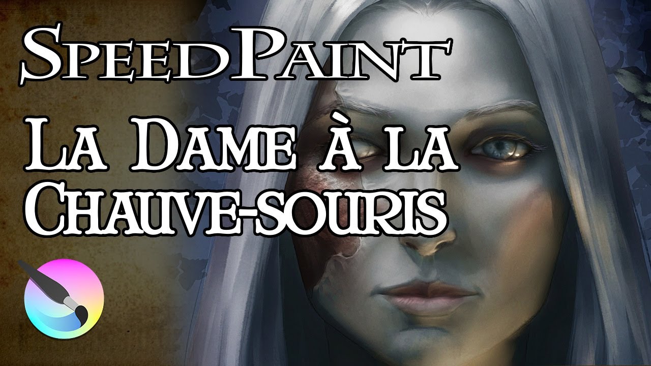 Speedpaint #77 – La Dame à la Chauve-Souris (Krita)