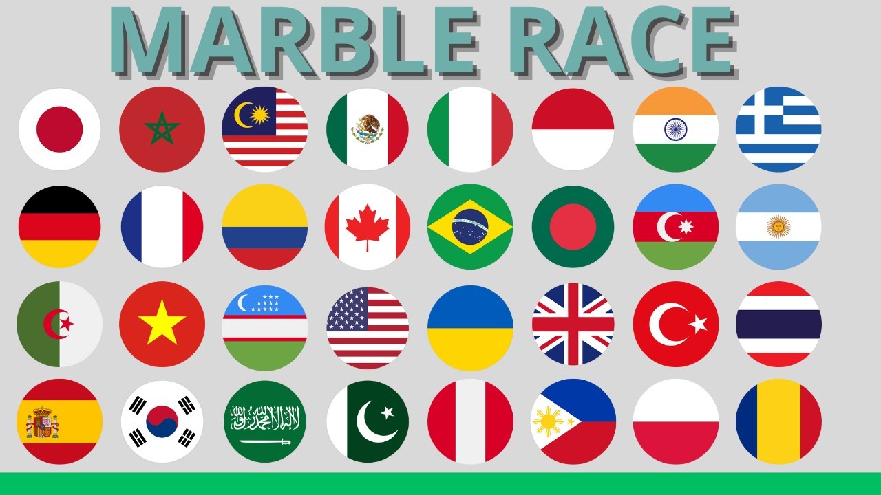 Marble Race - 32 Countries Elimination