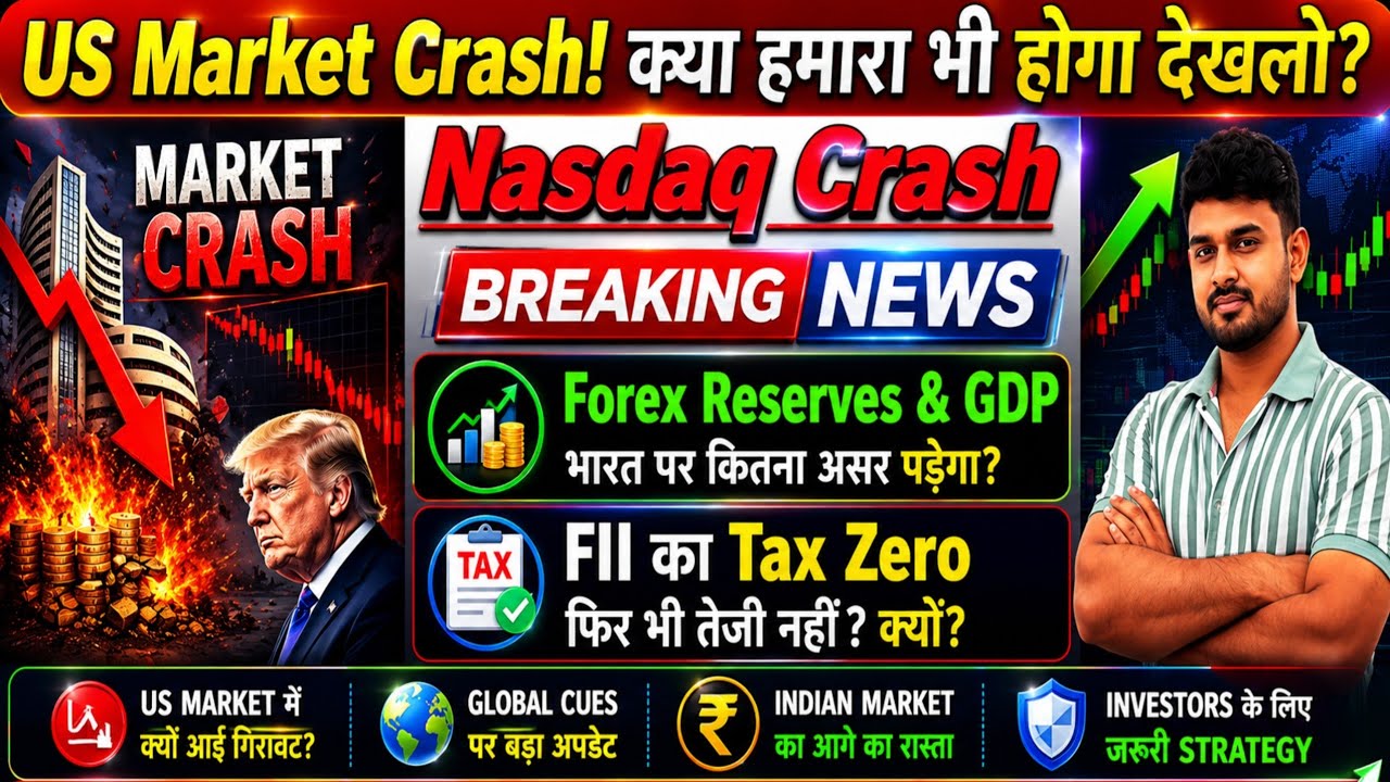 US Market Crash😱 Tomorrow Market Prediction | nifty prediction for tomorrow, kal market kaisa rahega