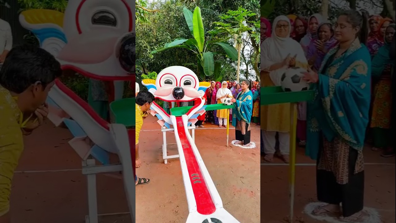 Village Crazy Football Drop Challenge#FootballChallenge #VillageGame#TargetShot #SkillChallenge