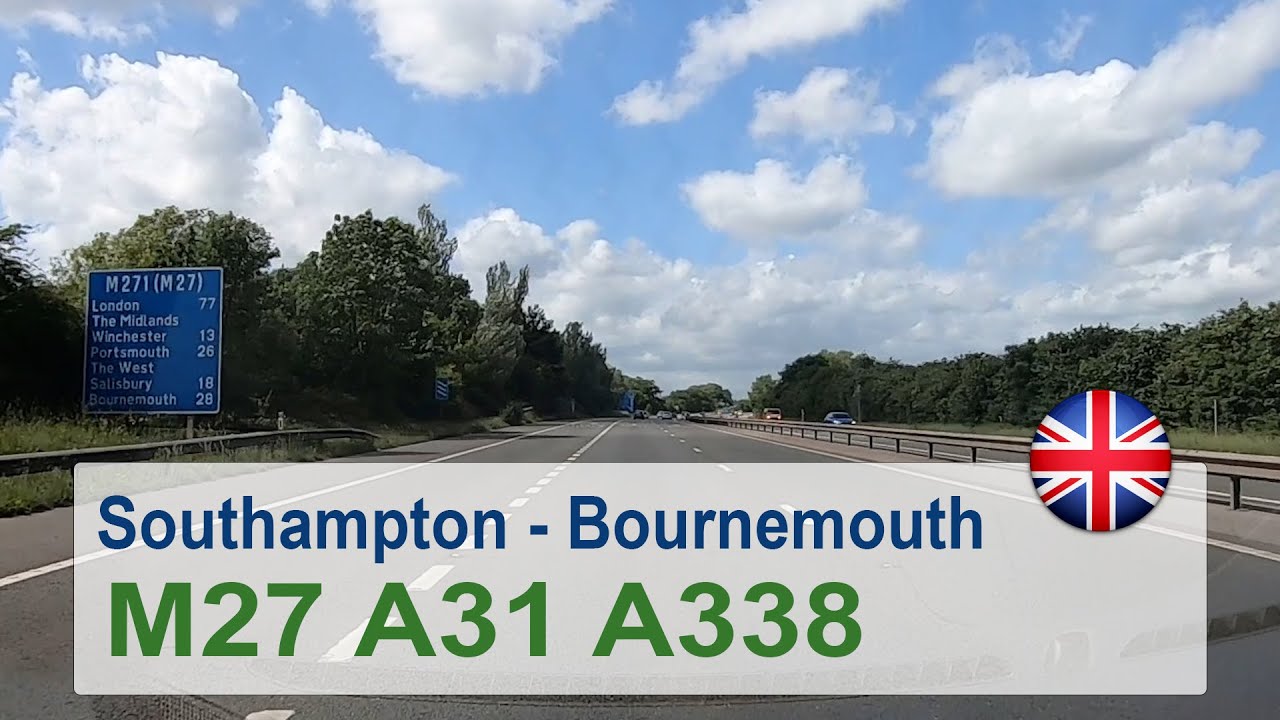 🇬🇧 Driving from Southampton to Bournemouth
