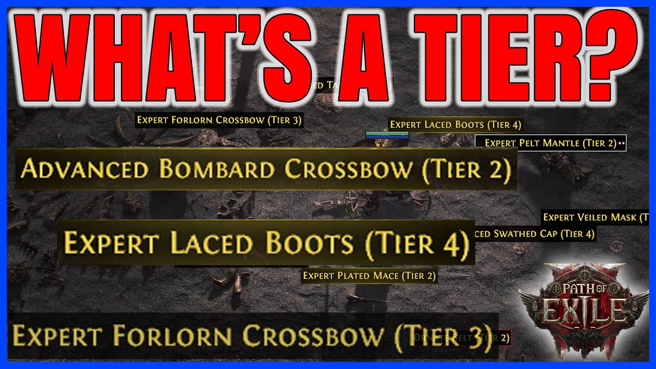 what does item TIER mean in POE2? Path of Exile 2 | POE 2