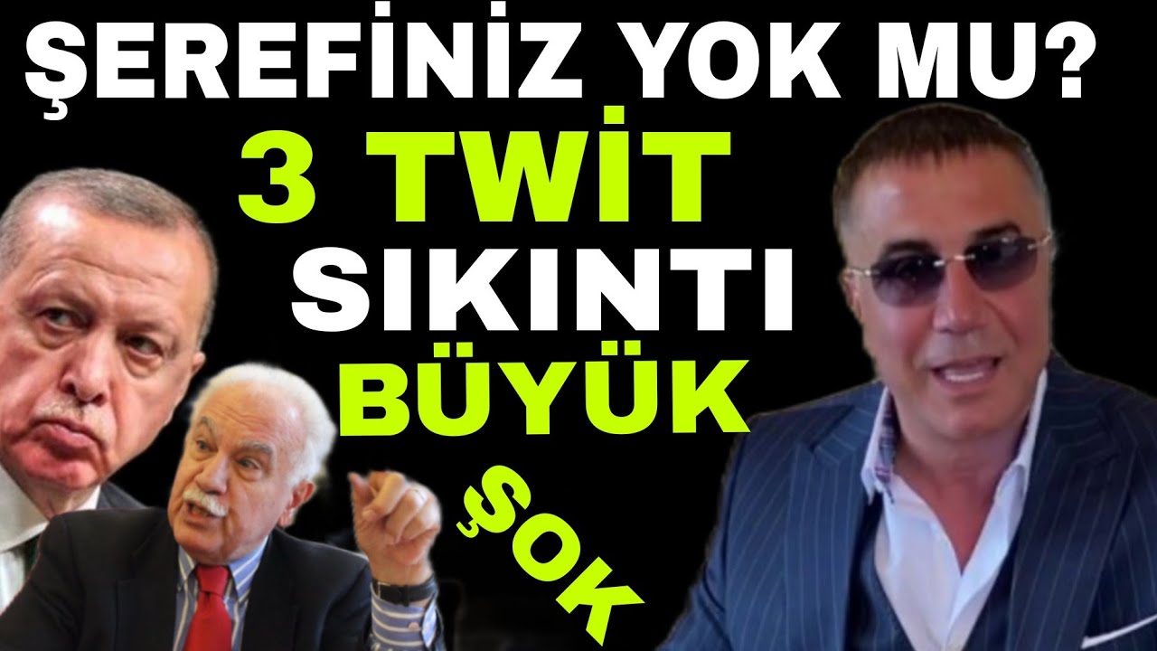 Sedat Peker Twitter' de Erdoğan'a Perin&ccedil;ek'e salladı flaş flaş....