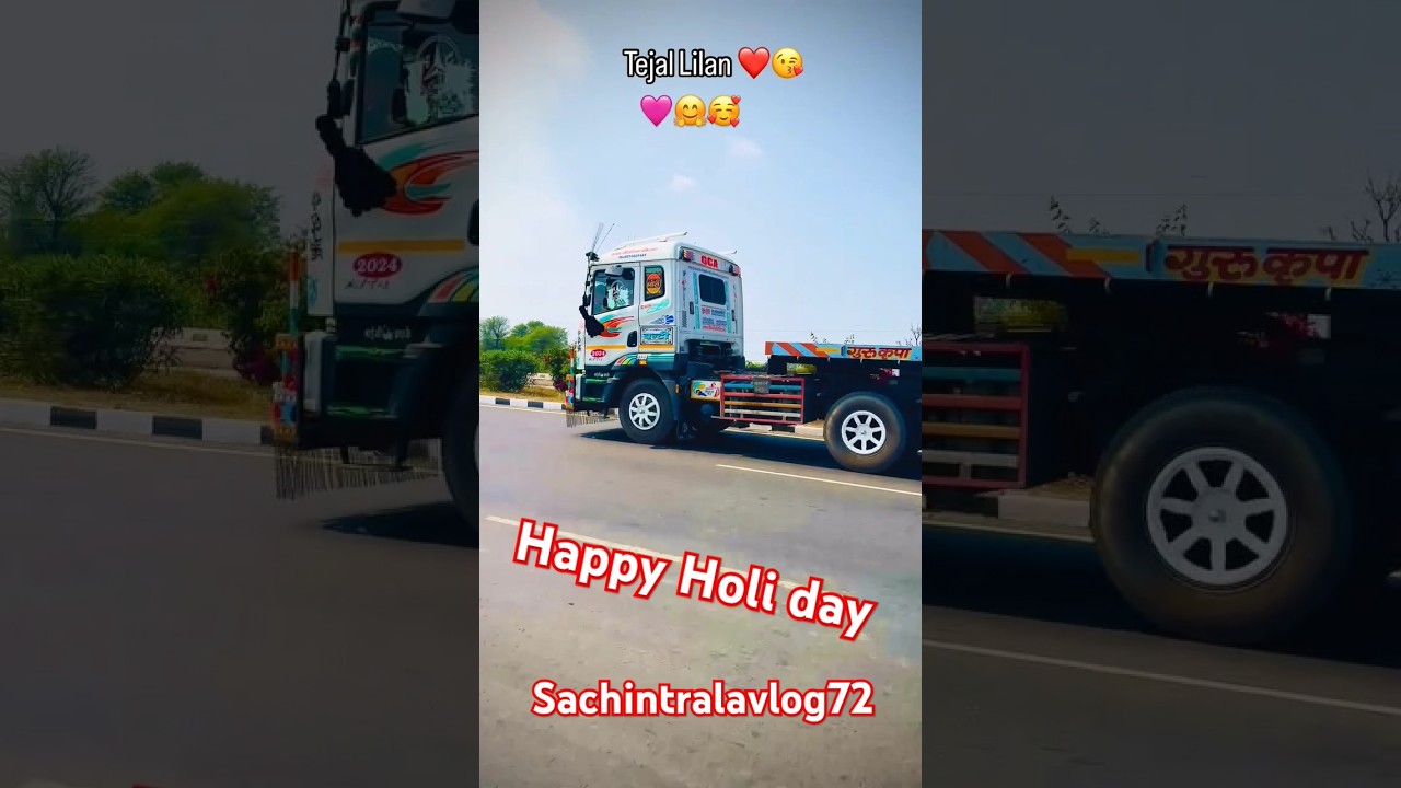 Happy Holi day to truckdriverLife  #truckdriver #happyholikadahan  #HappyHoliintruck