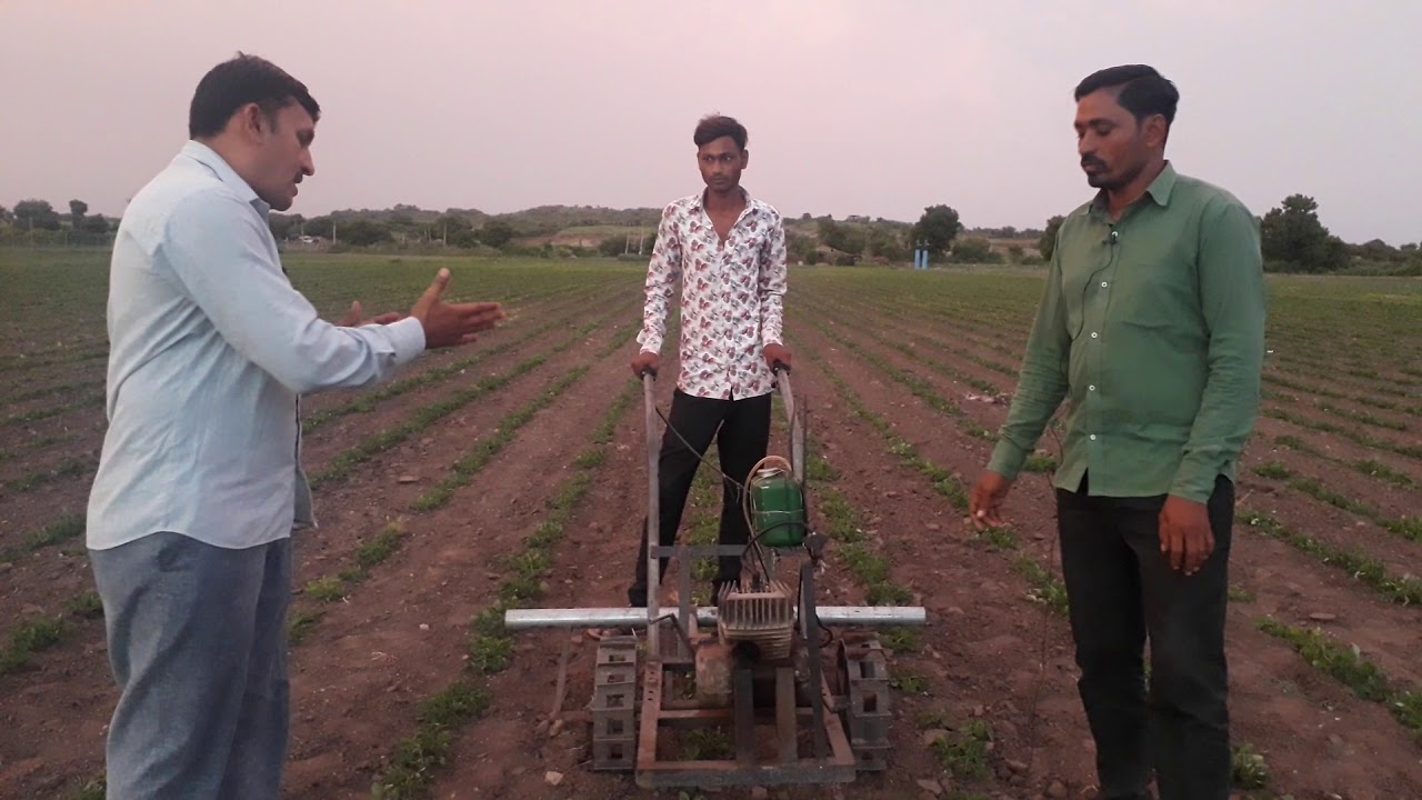 કોઠાસૂઝથી ખેડુતે નજીવા ખર્ચે આંતરખેડ કરવા માટે બનાવ્યો દેશી જુગાડ ભાગ-1