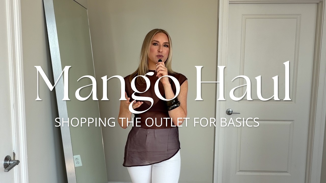 my first mango outlet haul 🤍 closet basics & wardrobe staples
