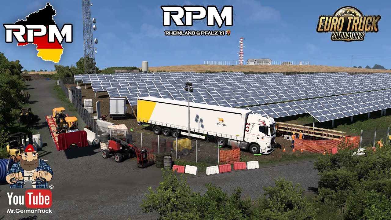 [ETS2 v1.53] RPM MAP 1:1 ab zum Solarpark *First Look*