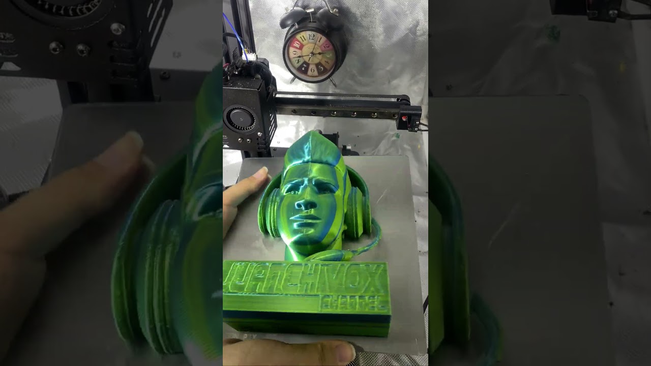 final juanchivox head by Evavoo Time Lapse on the KINGROON KP3S 3D Printer