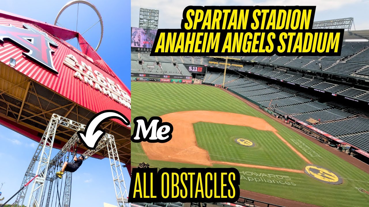 Spartan Race Anaheim Angels Stadium Stadion 5K (ALL OBSTACLES!)