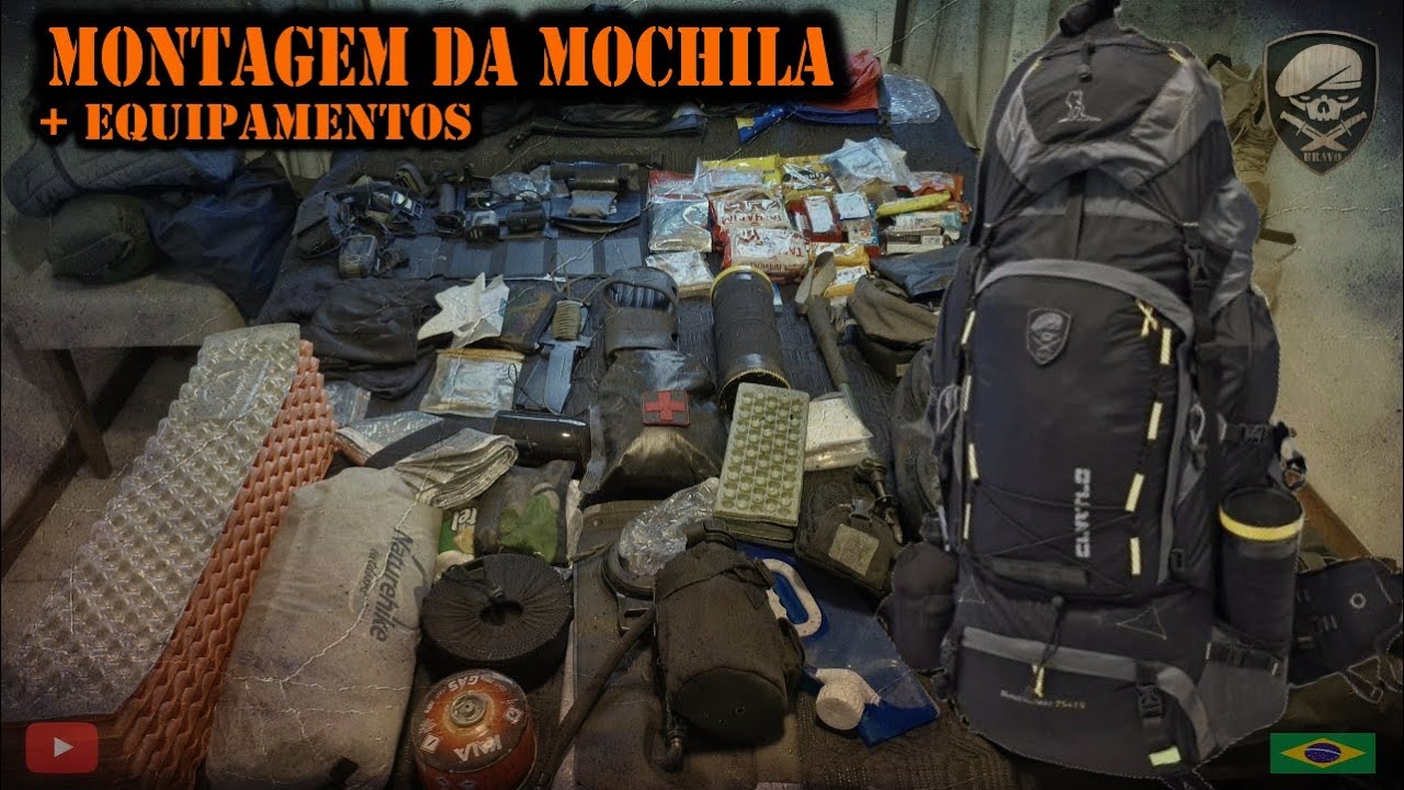 Mochila e Equipamentos para Travessias - BIZU Completo