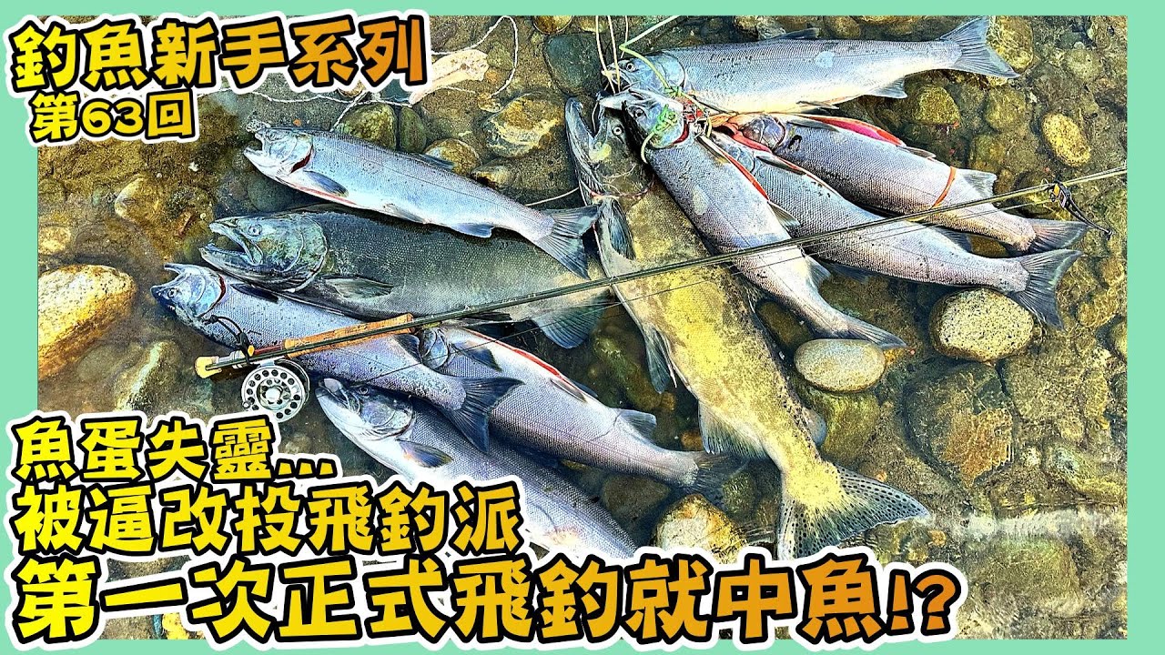 【魚蛋冇口!! 被迫轉投飛釣，新手竟第一次就中銀鮭！】｜飛釣派勝地，全場瘋狂上魚｜釣魚新手系列-第63回｜Vancouver Salmon Fishing ｜Hailey Family