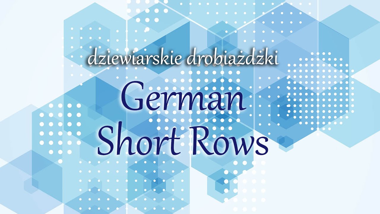 Dziewiarskie Drobiażdżki - rzędy skrócone po niemiecku