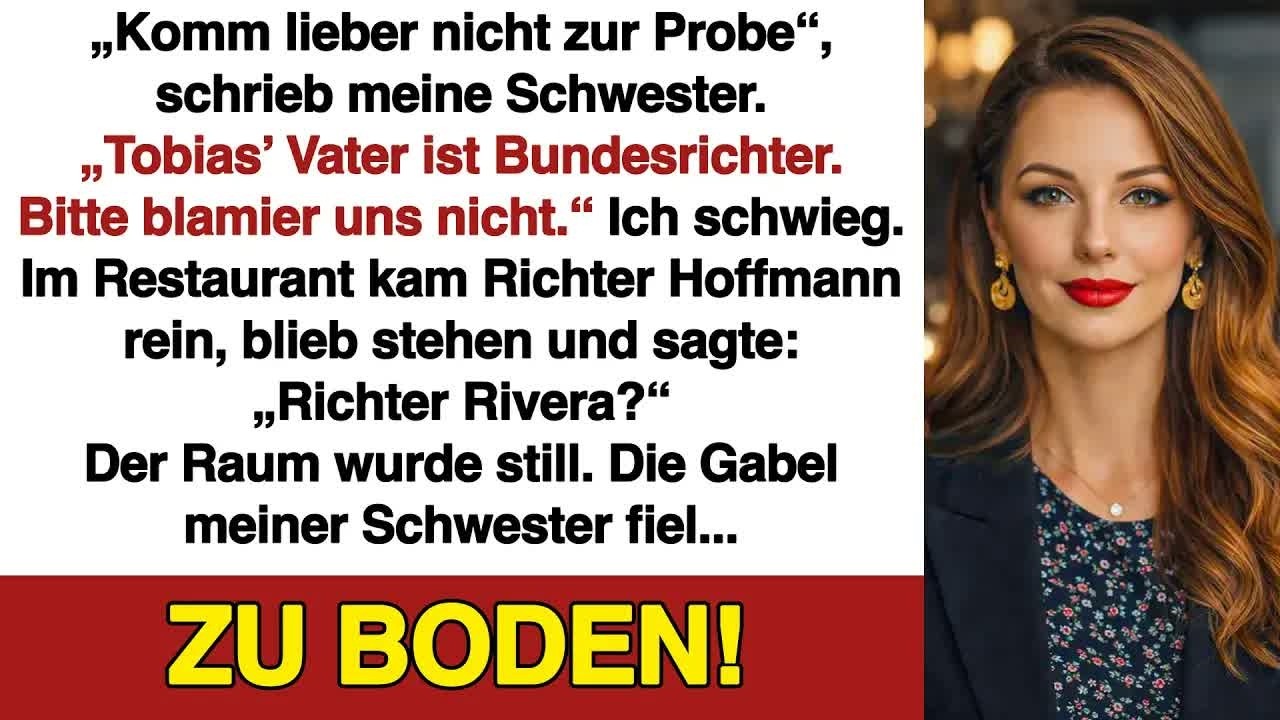 Ein gewöhnliches Abendessen wurde durch eine unerwartete Anrede unterbrochen, alle erstarrten
