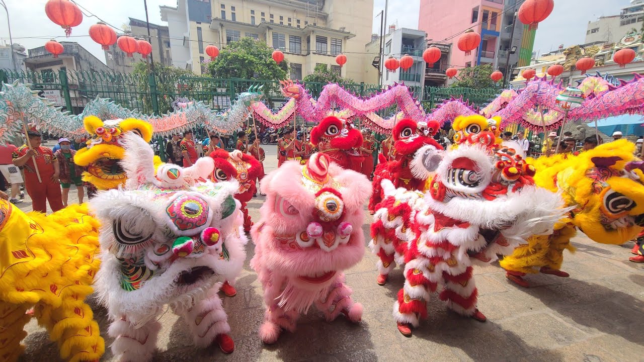 Đoàn Hùng Dũng Đường cúng chùa KQĐN mừng xuân Bính Ngọ - Múa Lân Tết 2026