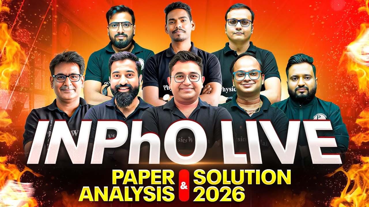 INPhO Live Paper Analysis🔥 INPhO 2026