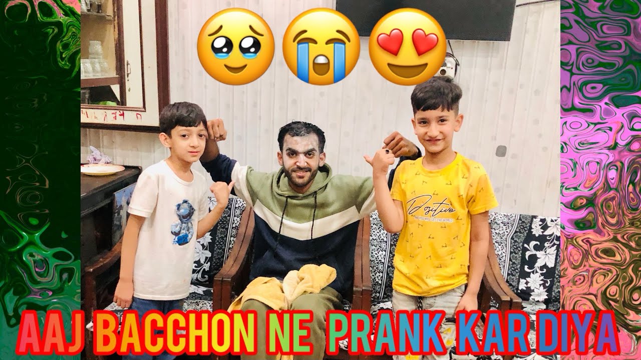 Aj bacchon Ne Bahut Din Bad Mere Sath Prank Kar Diya 🥹😭🥲😍🤪